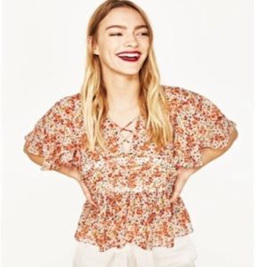 Zara Floral Top